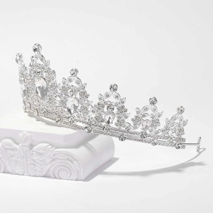 tiaras and crowns for women queen crowns for Women and Girls Crystal Princess Tiaras Rhinestone Tiaras For Wedding Bridal Birthday Prom Pageant Party