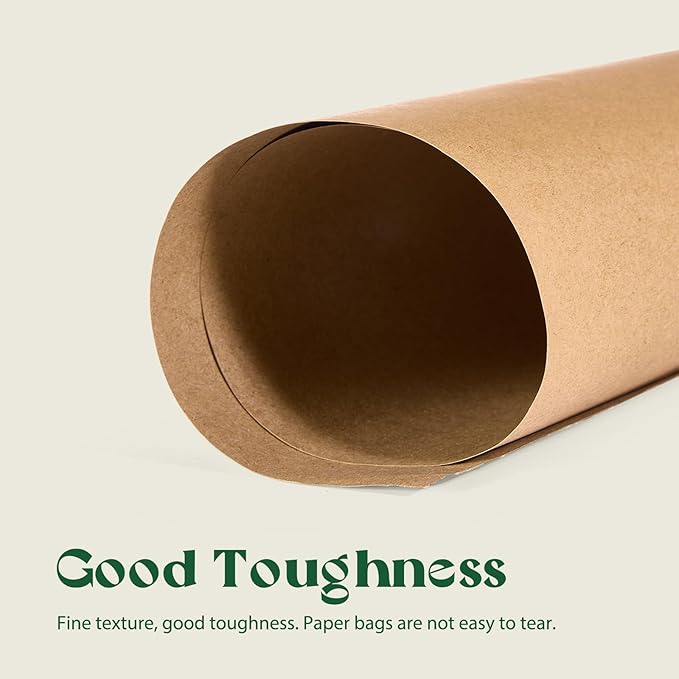MESHA Kraft Paper Bags 5.25X3.75X8 Brown Small Gift Bags with Handles Bulk,1000 Pcs for Small Business,Birthday Wedding Party Favor,Paper Shopping