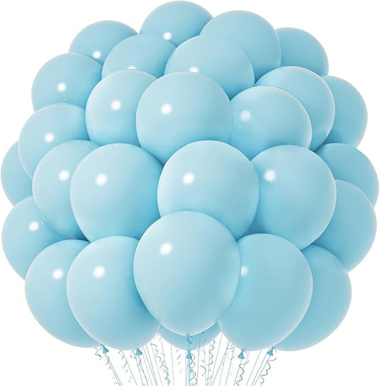 Pale Aqua Balloons, 66pack 12inch Aqua Blue Latex Party Balloons for Wedding, Birthday, Graduation, Bridal Shower, Baby Shower, Gender Reveal, Anniversary, Bachelorette Party Decorations