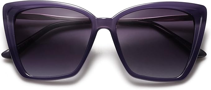 SOJOS Trendy Polarized Sunglasses For Women Retro Womens Oversized Square Cat Eye Sun Glasses UV Protection SJ2206