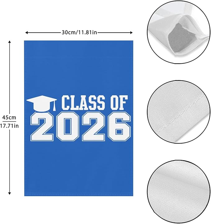 Class Of 2026 Senior 2026 Graduation Flags Humorous Banner Outdoor Next Day Delivery