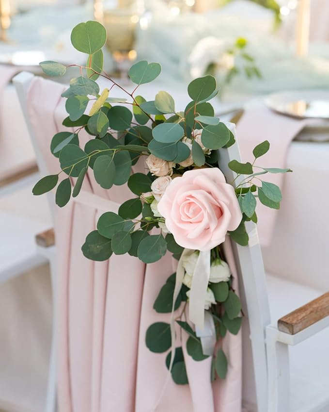 Artificial Flowers Realistic Roses, 25pcs Pink & White Real Looking Fake Roses with Stem for DIY Wedding Bouquets Centerpieces Bridal Shower Party Home Romantic Decorations (25pcs, Shades of Pink)