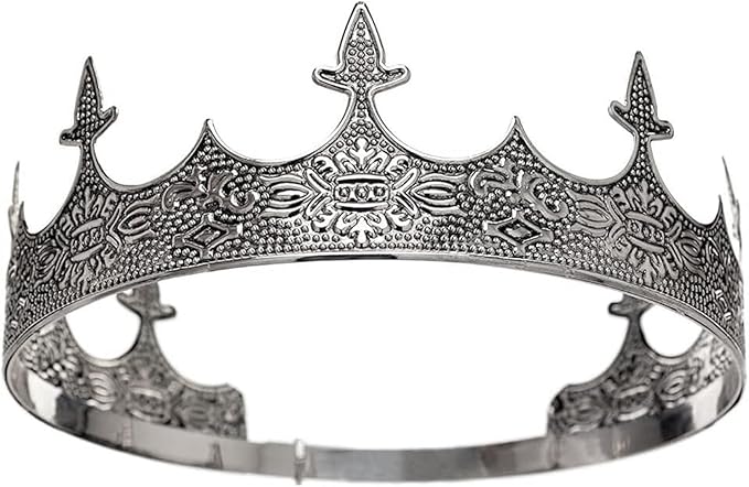King Crown for Men Crowns Tiara for Birthday Party Costume