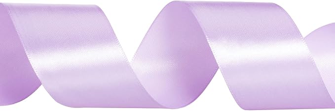 ATRBB 25 Yards 1-1/2 inch Wide Satin Ribbon Perfect for Wedding,Handmade Bows and Gift Wrapping(Lilac)