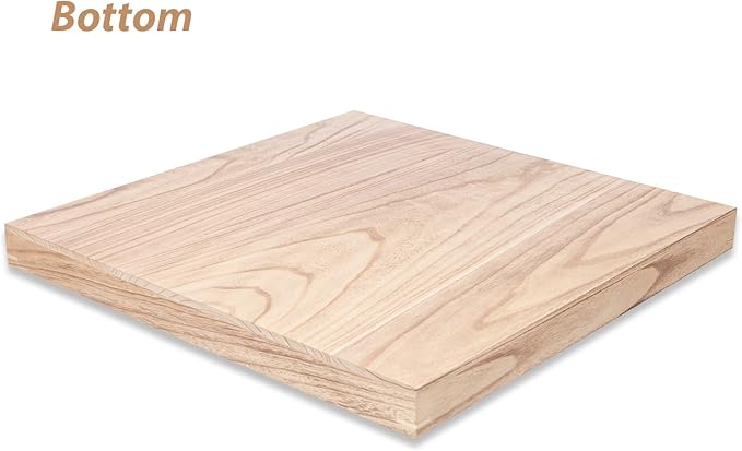 Ottoman Tray for Coffee Table Living Room Wood Serving Tray Large Wooden Square 24 Inches Rustic Torched