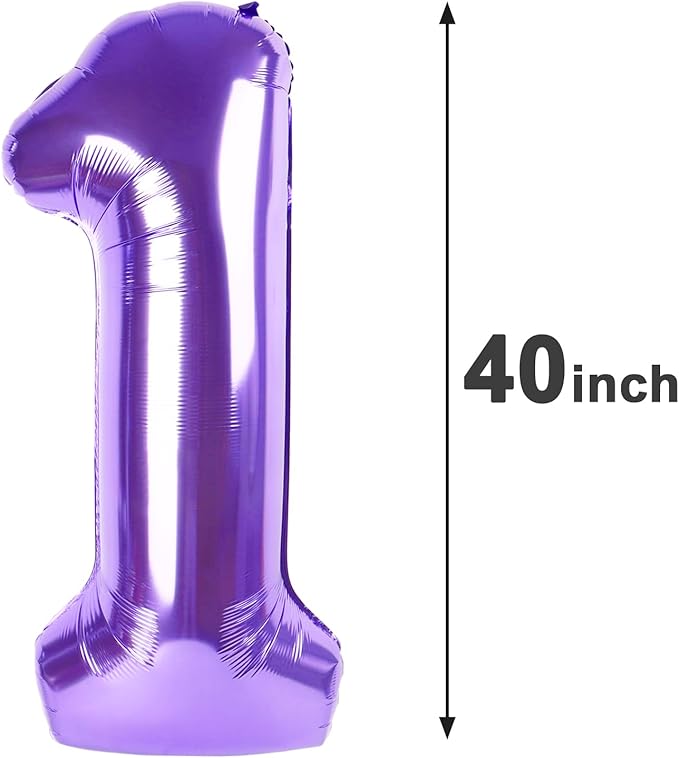 Purple Number 10 Balloon 40 Inch Birthday Decorations, Number 10 Balloon Birthday Party Decorations, Anniversary Decorations Graduations Party Supplies