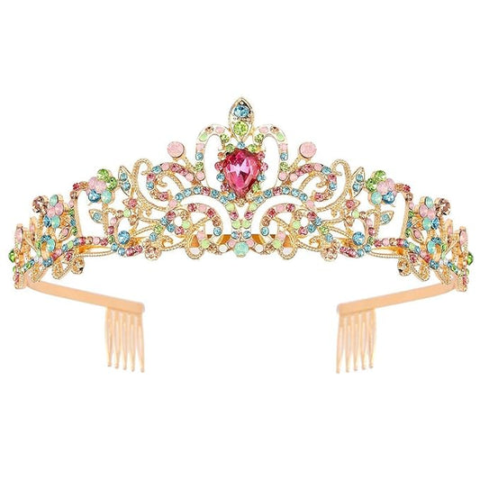Tiara Crown for Women, Queen Tiara for Birthday Prom Bridal Party Custome Multi