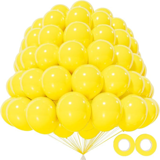 KAWKALSH 200pcs Yellow Balloons 5 Inch, Small Mini Latex Balloons for Party Birthday Baby Shower Anniversary Festival Arch Garland Decoration