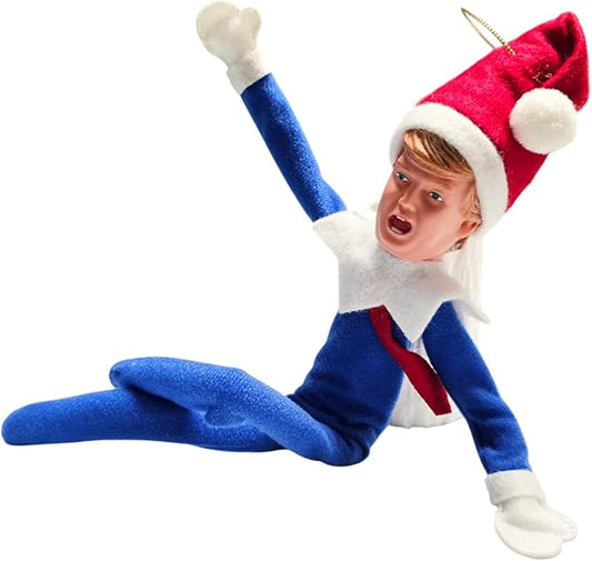 Suit Donald Elf 35cm Christmas Elf Decoration — The Donald Christmas Elves Ornaments for Supporters and Patriotic Americans | The #1 2025 Gifts