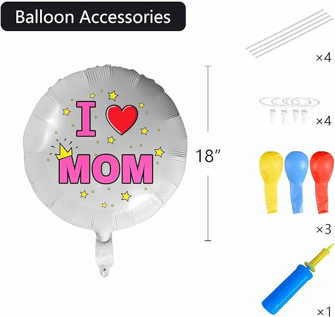 DIYKST Custom 18" Balloons with Logo Personalized Balloon with Photo Text Face on Balloon Design Your Own Balloons