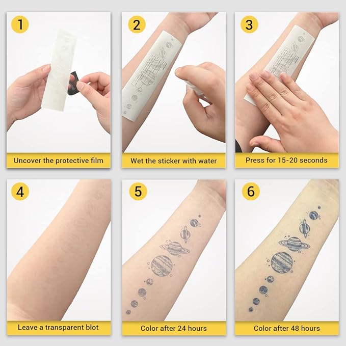 INKARTLINK Tattoo Tech,2 Sheets Extra-Large Semi Permanent Tattoo,Adult Art Design Temporary Tattoos, Lasts 1-2 Weeks, Waterproof, Realistic look, No Adhesive, No reflection (Demon Design?