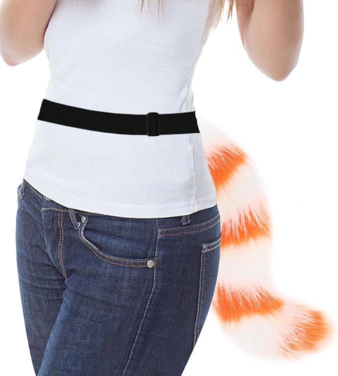 Animal Cat Wolf Fox Dog Faux Fur Tail for Halloween Party Cosplay Costume Accessories