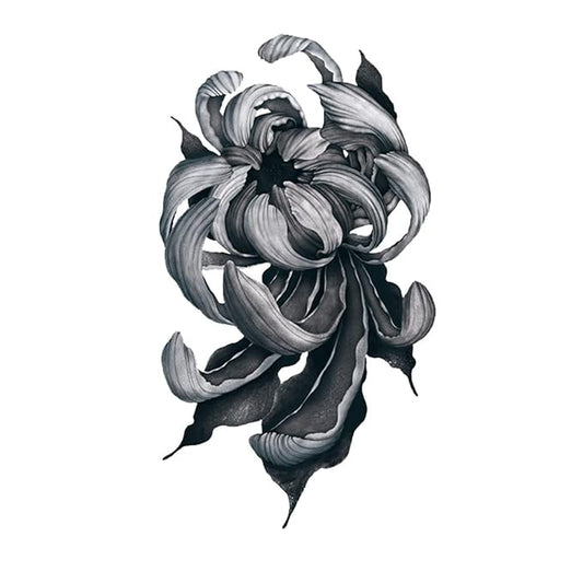 Large Temporary Tattoos Women Temporary Neck Tattoos Temporary Realistic Flower Chest Tattoo for Adults (Temporary Tattoos Sticker 9)