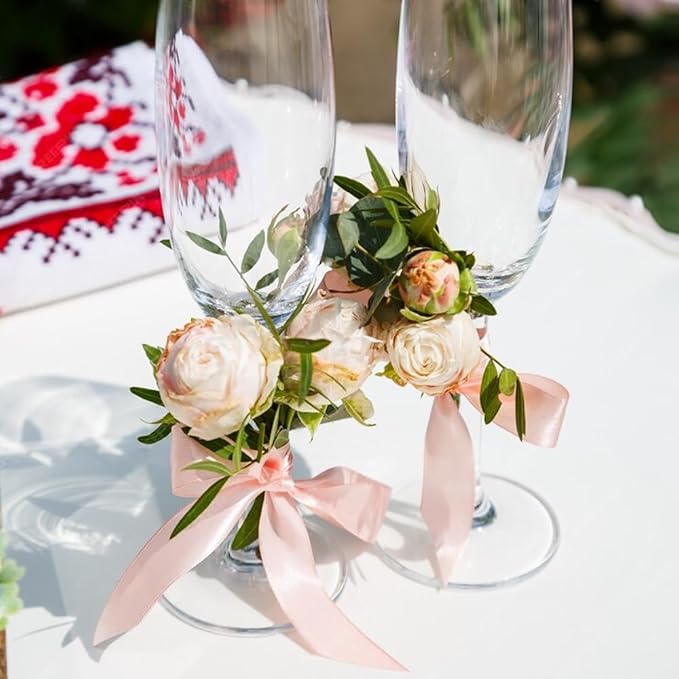 1" Width x 50 Yards Satin Fabric Ribbon, Pink Ribbon Perfect for DIY Bows, Swags, Gift Wrapping, Craft, Flower Bouquet，Christmas and Party Decoration