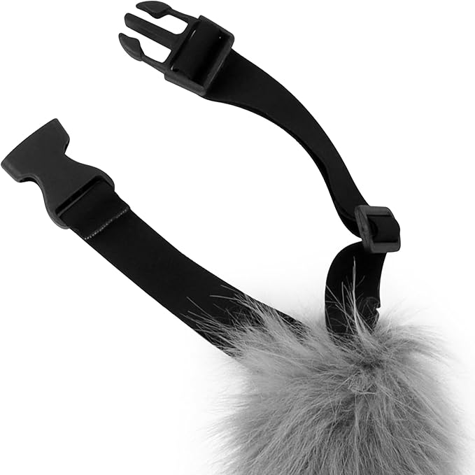 Animal Cat Wolf Fox Dog Faux Fur Tail for Halloween Party Cosplay Costume Accessories Purple