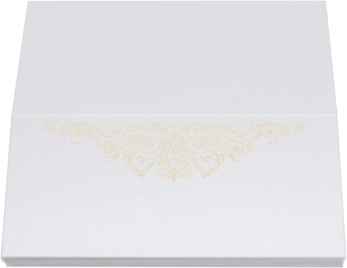 Paisley Place Cards, Ivory (Choose Color), Set of 60, Pre-cut and Scored - Wedding, Party, Dinner, and Special Events - Made in the USA