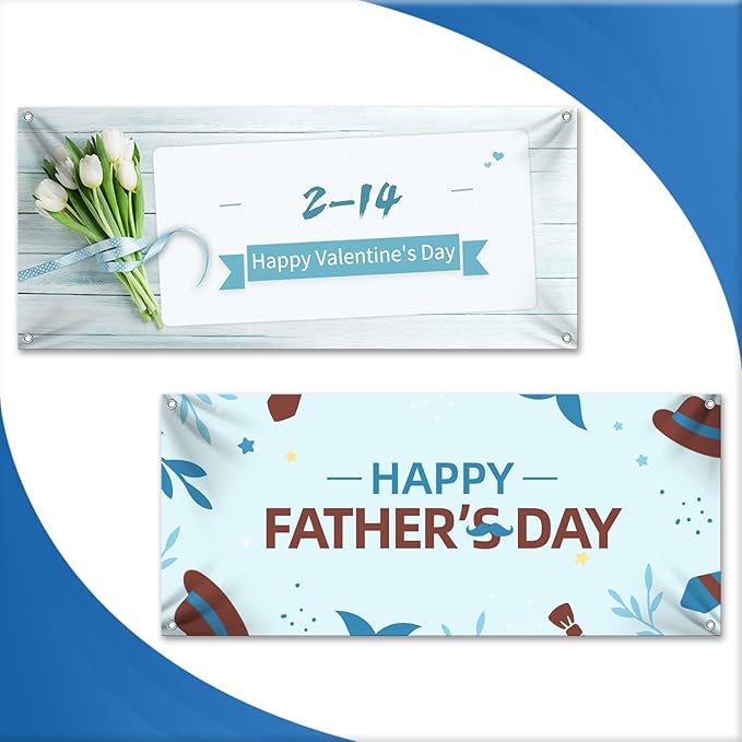Custom Vinyl Banners and Signs Customize for Outdoor Indoor, Customize Photo Logo Text Banner Decoration Backdrop for Party Birthday Graduation Wedding Event (6'x25')