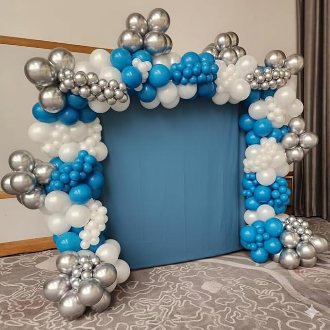 Peacock Blue Balloons 12 Inch, 50 Pcs Turquoise Blue Balloon Teal Blue Latex Balloons Matte Dark Teal Aqua Blue Helium Balloons for Birthday Baby Shower Wedding Whale Theme Party Decorations