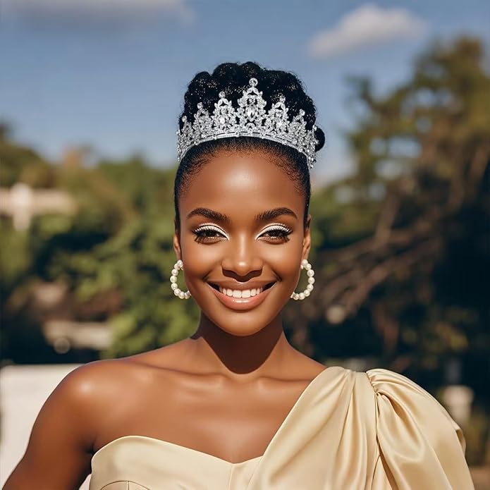 tiaras and crowns for women queen crowns for Women and Girls Crystal Princess Tiaras Rhinestone Tiaras For Wedding Bridal Birthday Prom Pageant Party