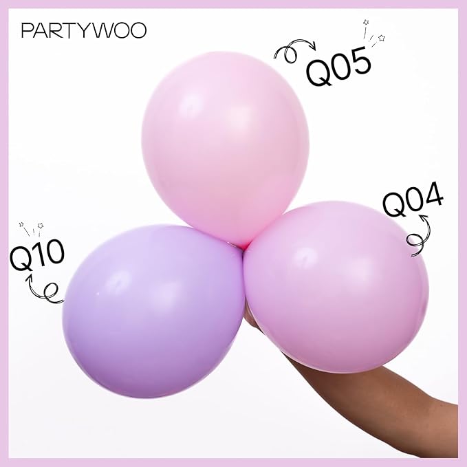 PartyWoo Baby Pink Balloons 50pcs 12 Inch Pastel Light Pale Pink Latex Helium Balloons for Anniversary Wedding Baby Shower Gender Reveal Butterfly Princess Birthday Party Decorations Pink-Q04