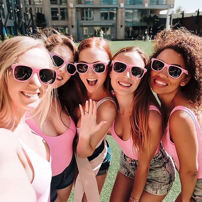 12 Pack Neon Colors Sunglasses Classic Retro Party Favors Sunglasses for Unisex Adult