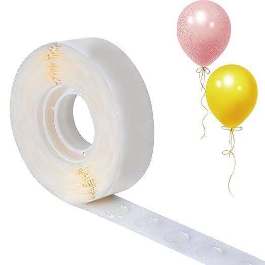 LMJIA 100PC Balloon Adhesive dots Two-Sided Adhesive Dots Clean Removable Non-Marking Adhesive Dots Adhesive for Crafts Balloons Holiday Party Decorations