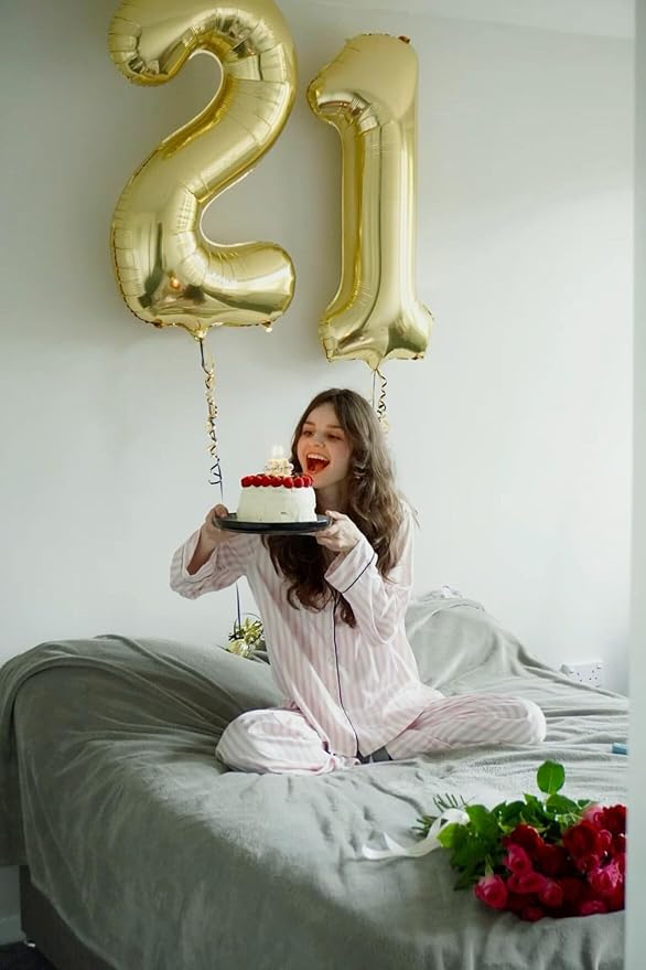 Light Gold Number 1 Balloon 40 inch, Number 1 Birthday Balloons for Boy Girl, Champagne Gold Foil One Balloon for 1st 10 11 12 16 18 Birthday Party, Anniversary Celebration Numbers Decorations