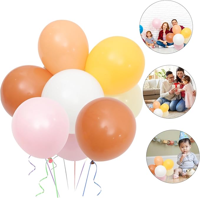 9 Sets Daisy Flower Balloon Party Decor Kit for Indoor Outdoor Use Pastel Birthday Wedding Shower Anniversary Charming Mixed Color Balloon DIY Supplies