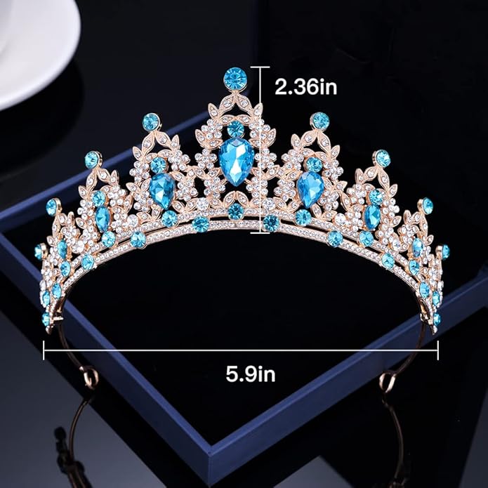 Kamirola - Queen Crown and Tiaras Princess Crown for Women and Girls Crystal Headbands for Bridal, Princess for Wedding and Party（01）