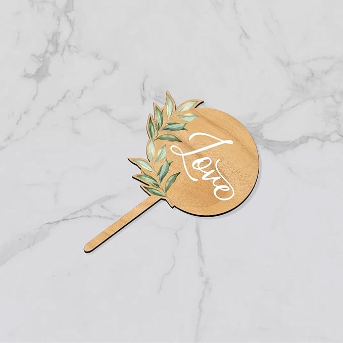 12 PCS Engagement Party Cupcake Toppers She Said Yes Cake Cupcake Decorations in Wood