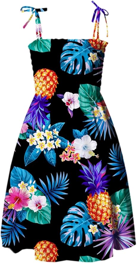 Cromoncent Matching Hawaiian Outfits for Family, Dad and Son Matching Luau Beach Tropical Shirts Mommy Daughter Tropical Sets
