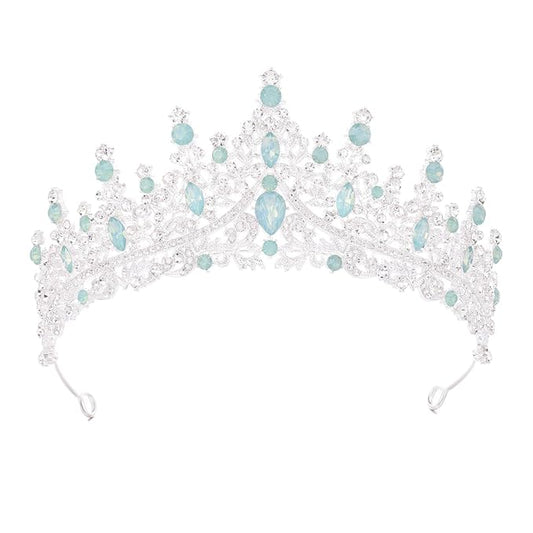 Baroque Tiara for Women Crystal Queen Crowns Rhinestone Princess Tiaras for Girl Wedding Headband for Bride Hair Accessories for Halloween Costume Birthday Party Prom Mother's Gifts