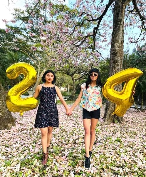 40 Inch Gold Large Number 24 42 Birthday Balloon, Giant Numbers 24 42 Balloons, Foil Mylar Big Balloons for Anniversary Graduation Supplies Decorations