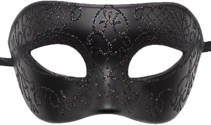 Coolwife Couples Masquerade Masks Metal Venetian Mardi Gras Party Evening Prom Costume Mask