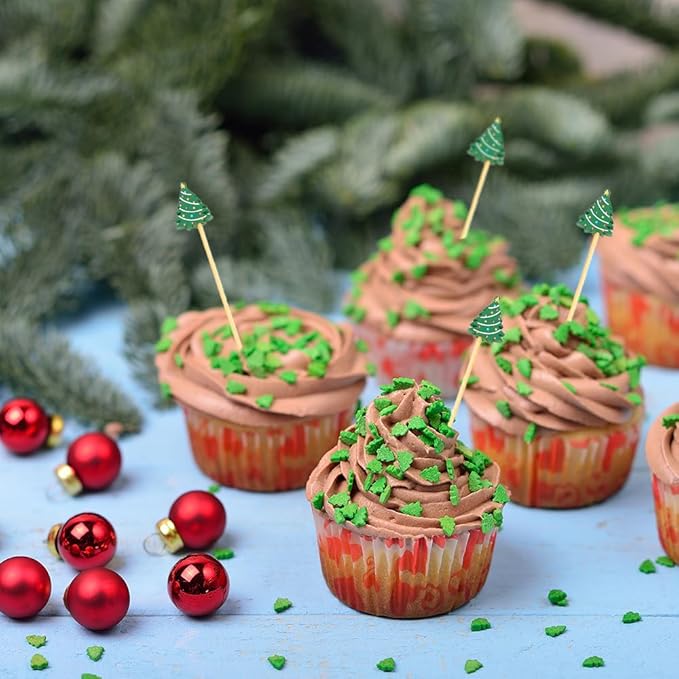 100pcs Christmas Tree Toothpicks For Appetizers Cocktail Skewers Party Toothpicks For Appetizers Christmas Food Picks For Appetizers Festive Bamboo Tooth Pick For Appetizer Charcuterie Pick For Fruit