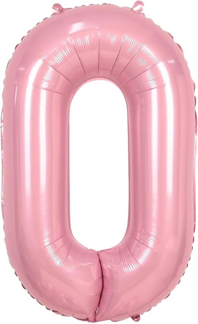 Pink Letter O Balloons,40 Inch O Balloons Letter Mylar Helium Large Pink O Balloon for Birthday Party Anniversary Decorations