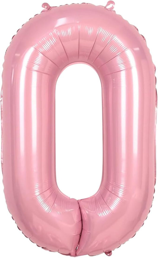 Pink Letter O Balloons,40 Inch O Balloons Letter Mylar Helium Large Pink O Balloon for Birthday Party Anniversary Decorations