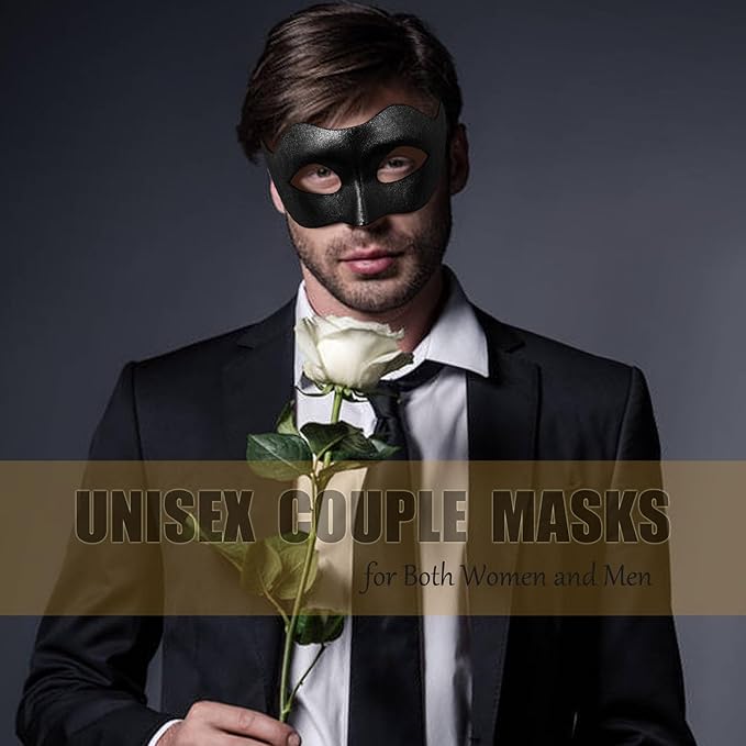 MYMENU Masquerade Masks for Women Couple Men Venetian Mask Halloween Carnival Mask for Party Prom Costume