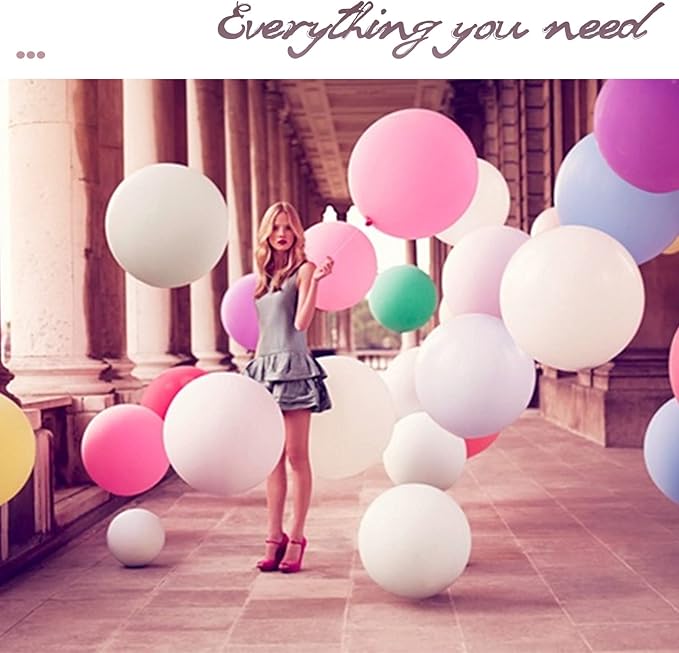 KAWKALSH White Balloon Arch Kit 111Pcs 18 12 5 Inch Latex Party Balloons Garland for Birthday Baby Shower Wedding Engagement Anniversary Christmas Party Decorations