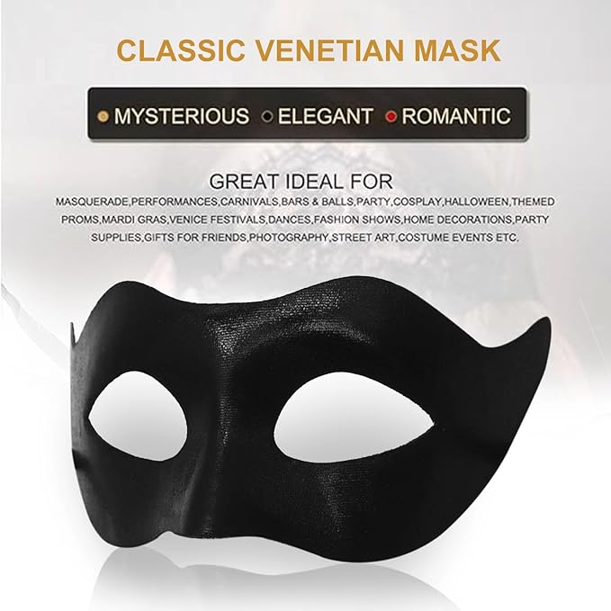 MYMENU Masquerade Masks for Women Couple Men Venetian Mask Halloween Carnival Mask for Party Prom Costume