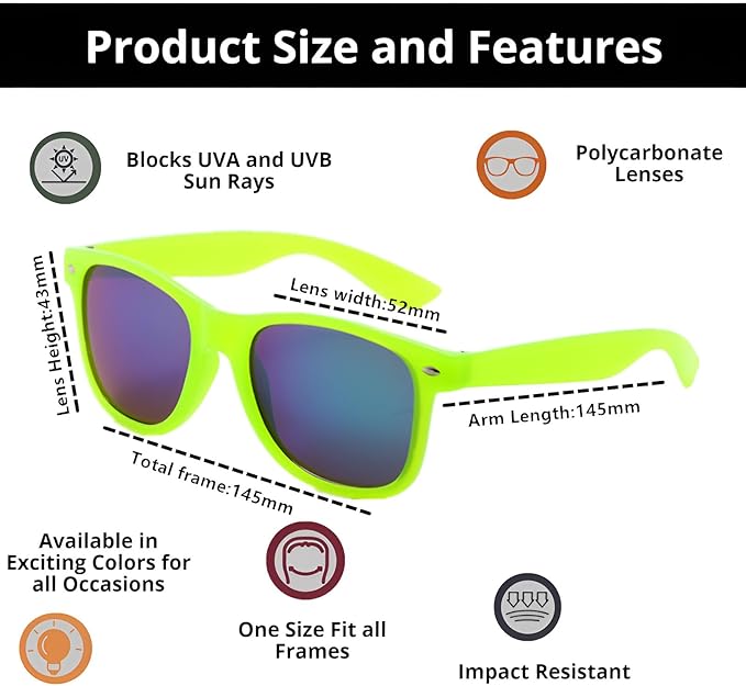 Eyegla Sunglasses Bulk Adults Party Sunglasses 80s Shades Eyewear Party Favors Glasses 10/20 Pack