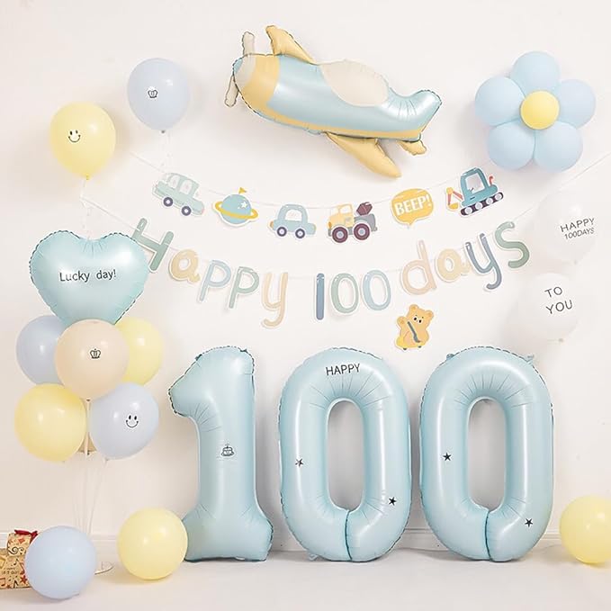 40 Inch Matte Blue 0 Number Balloons Light Blue Number 0 Foil Balloon Mylar Helium Balloon for Birthday Party Decoration Wedding Anniversary Supplies (Number 0)