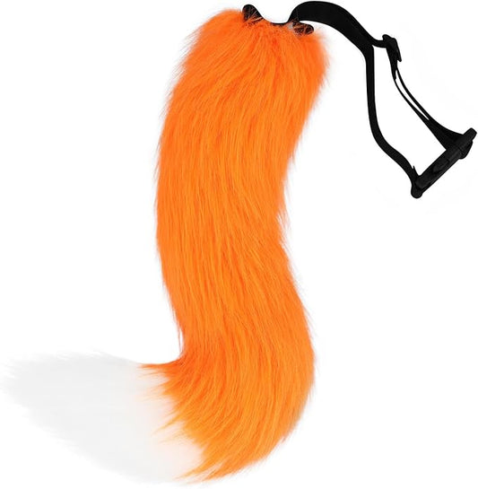 Faux Fur Fox Costume Tail Cosplay Halloween Christmas Party Costume One Size