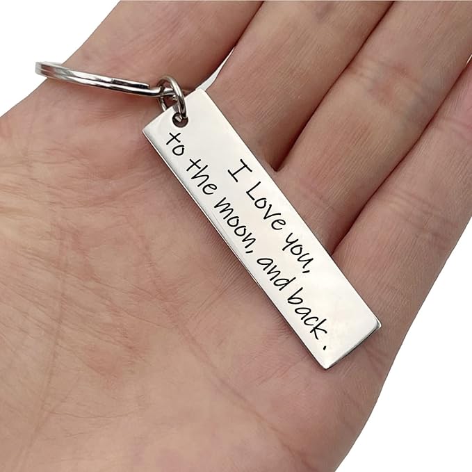 good goods Personalized Keychains for Women Customized Key Chains Men Engraved Name Inspirational Stainless Steel Dog Tag