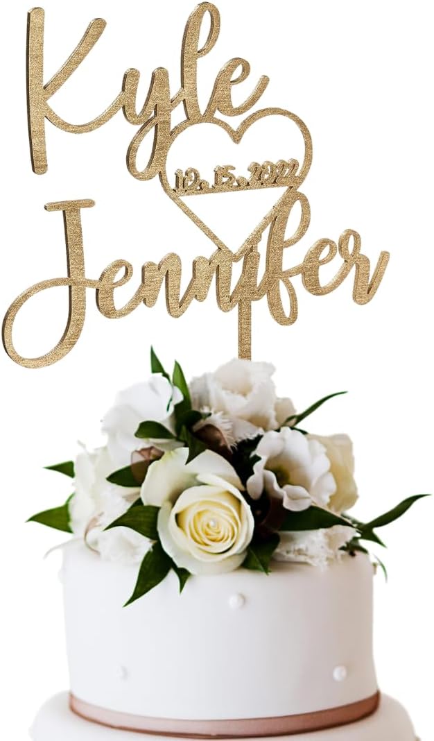 Wedding Cake Toppers, Wedding Cake Toppers Bride and Groom, Custom Cake Topper, Customize Your Own Anniversary Mr and Mrs Cake Topper