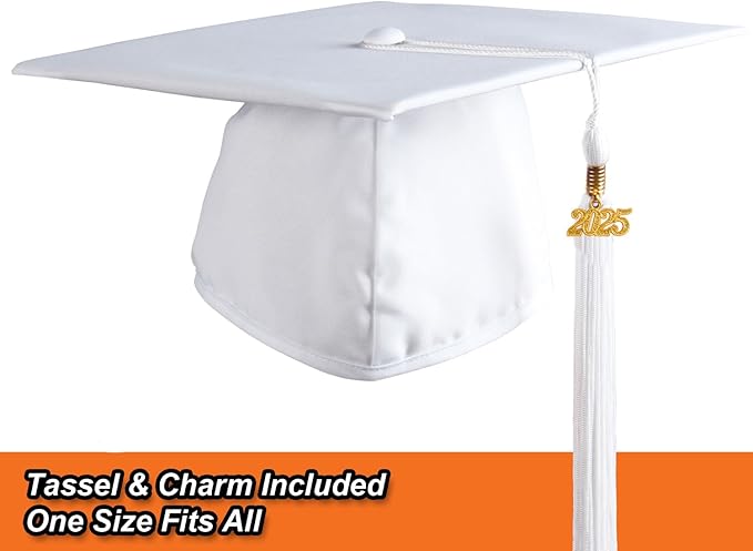 OSBO GradSeason Matte Graduation Cap and Gown 2025 Set with Tassel for High School & College 10 Colors