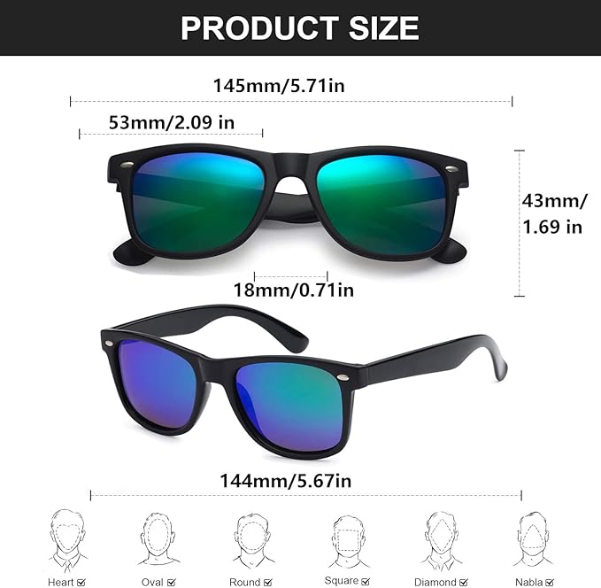 Fsmiling Neon Sunglasses Bulk Adult Party Sunglasses 80s Sunglasses Pack for Men Women Party Favors-10Pack