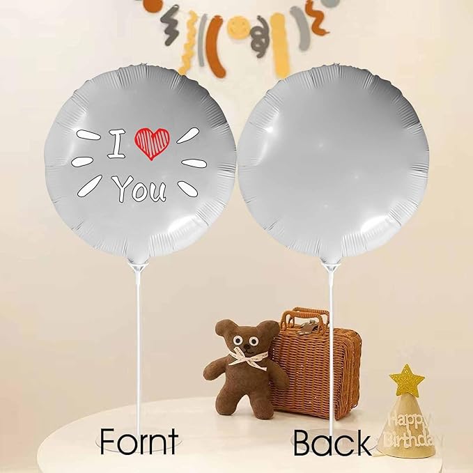 DIYKST Custom 18" Balloons with Logo Personalized Balloon with Photo Text Face on Balloon Design Your Own Balloons