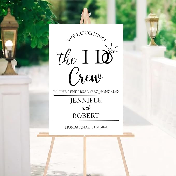 Personalized I Do BBQ Welcome Sign, I Do BBQ Sign, I Do BBQ Decorations, I Do Crew Welcome Sign, The “I Do Crew” Rehearsal Dinner, Welcome Sign BBQ Rehearsal Dinner