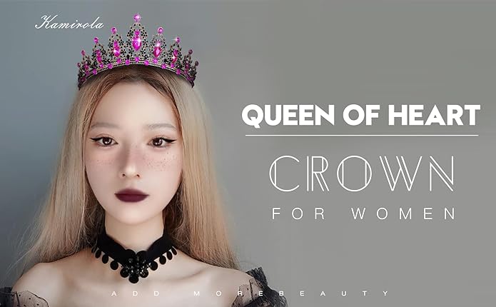 Kamirola - Queen Crown and Tiaras Princess Crown for Women and Girls Crystal Headbands for Bridal, Princess for Wedding and Party（01）